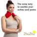 Zhu-Zhu Lavender Body Wrap - Microwavable Wheat Bag - Microwave Heat Pad Soothing Hot Pack - Red Fleece - Buy Online on GoSupps.com