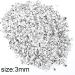 3Mm Manicure Decoration for Beauty Mobile Phone Pointed Plate Pointed Pen for Holder Filled With Plated Rhinestones Crafts Hobbies (white on silver) - Buy Online on GoSupps.com