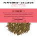 Pinky Up Peppermint Macaron Loose Leaf Herbal Tea - Caffeine Free, Low Calorie, Gluten Free - 2.1 oz Tin (25 Servings) - Buy Online on GoSupps.com