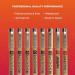 Sakura Pigma Micron Fineliner Pens - Black Ink - 8 Assorted Point Sizes - Ideal for Writing, Drawing, Journaling - 8 Pack Black - Buy Online on GoSupps.com
