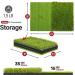 SAPLIZE Foldable Golf Hitting Mat - Portable Indoor/Outdoor Grass Practice Mat | Anti-Deformation Dual-Turf Design - Buy Online on GoSupps.com