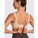 SYROKAN Women's Max Control High Impact Sports Bra | 38DD Beige | Adjustable Straps - Buy Online on GoSupps.com