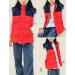 Happy Cherry Kids' Hooded Winter Puffer Vest - Water Resistant Lightweight Windproof Jacket for Boys and Girls - 6-7 Years, Red - Buy Online on GoSupps.com
