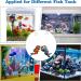 Meiso 2-Piece Floating Aquarium Decoration - Colorful Diver Ornaments for Fish Tanks | Unique Accessories in Orange & Blue - Buy Online on GoSupps.com