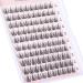 100pcs Cluster Lashes D Curl Individual Eyelashes DIY Lash Clusters Wispy Cluster Eyelash Extensions Manga Look Lahes Idividual Custer DIY Eyelashes Extensions by Goddvenus Natural Clusters-QC - Buy Online on GoSupps.com