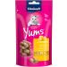 Vita power cat yums cat snack with cheese extra meaty with visible filling in the recoverable bag without adding sugar and grain (1x 40g)