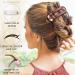 RC Roche Ornament 6 Pcs Womens French Barrette Hair Clips - Firm Grip Beauty Accessory in Clear Brown and Black - Pack of 6 - Buy Online on GoSupps.com