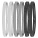 Wllhyf 6 pieces Elastic non-wing Sports headbands running weld straps silicone handle mini football hair straps Stylish stretchy yoga head cover for women men outdoor exercise accessories