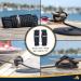 Sea Rock Marine Double Braided Nylon Dock Lines | 2 Pack 15' x 3/8 | Boats & Marine Rope Accessories - Buy Online on GoSupps.com