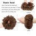Feserhfen 100% Real Hair Hair Tie - Wavy Curly Extensions for Women & Girls - Auburn Part Dutt Updo - Buy Online on GoSupps.com