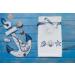 Luxury Ocean Themed Dolphins Fingertip Towels - 6-Piece Set 12x20 Inches - Buy Online on GoSupps.com