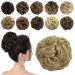 Sofeiyan Hair Part Hair tie updos Unordered Perquence Chignon Wavy Unordered Big Chignon Hairstyles Hair Experiences For Women Hellblond 60g Hellblond
