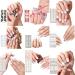 Semi Cured Gel Nail Strips Patches Sliders UV/LED Lamp Cured Adhesive Long Lasting Full Cover Gel Nail Stcikers Manicure Self Adhesive Nail Wraps Wedding Nail Stickers Party Nail Art Bsg0343 - Buy Online on GoSupps.com