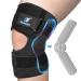 Knee Brace with Side Stabilizers for Knee Pain Meniscal Tear ACL MCL Arthritis Hyperextension Injury Recovery Adjustable Plus Size Knee Brace for Men and Women Strong Stability Knee Support 1511-03 XXXXX-Large