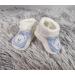 Royal Icon 2 Pairs Baby Booties 0-3 Months | Adorable & Safe Slippers for Newborn Boys & Girls | Soft & Stylish Baby Boots for Indoor & Outdoor Use | White Blue Teddy Design - Buy Online on GoSupps.com
