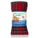 Amazing Health Wheat Bags Microwavable Hot and Cold Pack for Men and Women - Microwave Heat Pad with Natural Wheat Heat Pack Cotton Tartan Microwave Wheat Bag 42cm Long for Aches and Discomfort Red Tartan 42 cm (Pack of 1)