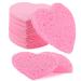 60 pieces of pink face to clean and peeling compressed facial sponges of natural reusable make-up sponge for deep cleaning and make-up remover