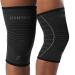 Rymora Knee Support Brace for Woman and Man- Knee Compression Sleeves Comfortable and Secure Sleeve Supports for Weight Lifting Running Sports Weak Joints Fitness (L A Pair Black) L Black 2