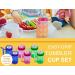 Arrow Home Products Sip A Mug  14oz  6pk - Easy to Grip Plastic Kid's Cup Where the Handle is the Straw - BPA-free with Screw-On Caps Great for Everyday Use  Made in the USA - Assorted Colors - Buy Online on GoSupps.com