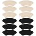 6 Pair Heel Pads for Shoes That are Too Big  Self-Adhesive Heel Grips to Improve Shoe Fit and Comfort  Heel Inserts for Loose Shoes  Shoe Inserts for Women & Men (Black&Beige)