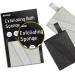 GSAFEME Exfoliating Bath Sponge  Daily Skincare Body Scrubbers Loofah Shower Pads with Strap for Body Cleansing  Dead Skin Cell Remover Bamboo Charcoal Black&Gray