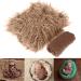 Yinuoday 2PCS Newborn Baby Photography Props DIY Newborn Wraps Photography Mat Blanket for Baby Boys and Girls Coffee
