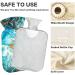 NAANLE Blue Ocean Marble Hot Water Bottle with Cover | 2L Heat Bottle for Pain Relief & Warmth - Perfect for Back Hand Foot & Neck Therapy - Buy Online on GoSupps.com
