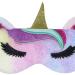 Cute Cat Unicorn Fuzzy Plush Sleep Mask for Women & Girls | Soft Silky Blindfold for Travel Nap | Multicolored Unicorn Design - Buy Online on GoSupps.com