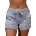 90 Degree By Reflex Women's Soft Comfy Lounge Shorts 2 Pack - Heather Grey, Large - With Pockets and Drawstring - Buy Online on GoSupps.com