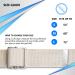 NYOrtho Metal Buckle Gait Belt - Adjustable, Machine Washable, Latex-Free - Natural 72 Inch - Durable & Strong Material (Pack of 1) - Buy Online on GoSupps.com