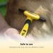 Thunderpaws Professional De-Shedding Tool for Dogs and Cats - Small to Large Breeds - Short or Long Hair - Yellow - Buy Online on GoSupps.com