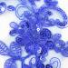 SEMCICOR Embroidery Sequin Lace Applique Pair - Wedding Dress Bridal DIY Crafts - Blue - Buy Online on GoSupps.com
