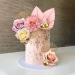 Boho Cake Topper Flower Cake Topper with Rose Ginkgo Leaves and Balls for Boho Themed Party Supplies (Pink) - Buy Online on GoSupps.com