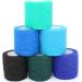KEQCQE Cohesive Bandage Self Adherent Wrap Athletic Tape Breathable Vet Tape First Aid Tape for Dogs Cats Horses Birds & Wrist Healing Ankle Sprain Swelling (2 Inch Blue Change 6 Rolls) - Buy Online on GoSupps.com