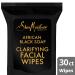 Shop SheaMoisture African Black Soap Clarifying Facial Wipes - 30 Count for Clear Skin - Buy Online on GoSupps.com