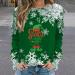 Funny Women's Christmas Sweater - Autumn Winter Long-Sleeved Top V-Neck & Circular Neckline Available in XXL - Buy Online on GoSupps.com