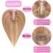 GULALUUK Human Hair Topper - Thinning Hair Solution 10inch Dark Blonde/Light Blonde - Buy Online on GoSupps.com