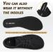 ASHION Unisex Barefoot Shoes - Women's & Men's Trail Running & Walking Shoes - Wide Fit Comfortable Road Running Shoes in EU Size 43 - Black - Buy Online on GoSupps.com