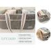 Lily Miles Baby Diaper Caddy - Large Organizer Tote Bag for Boy or Girl | Baby Shower Basket Nursery Must-Have | Registry Favorites - Collapsible Newborn Caddie Car Travel - Gray/Mint - Buy Online on GoSupps.com