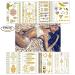 Boho Metallic Temporary Tattoos for Women - 80+ Gold & Silver Shimmer Designs | Waterproof Fake Tattoo Stickers for Henna Body Art (8 Sheets) - Buy Online on GoSupps.com