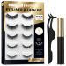 Magnetic Eyelashes, Magnetic lashes, Magnetic Eyelash kit, Magnetic Eyeliner with Magnetic False Lashes Natural Look-No Glue Needed (5 pairs) 5 Pair (Pack of 1)