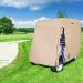 GoHimal Golf Cart Cover - 4 Passenger 600D Waterproof Sunproof Roof 80 for EZ GO, Club Car & Yamaha | Dustproof & Durable Premium Fabric - Beige - Buy Online on GoSupps.com