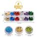Nail Art Designs: Foil Stickers, Gems, Rhinestones, Fruit Slices, Glitter, Sequins & Holographic Decor Set B - Buy Online on GoSupps.com