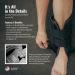 AnklePro Air Gel Stirrup Ankle Brace - Adjustable Support & Cold Therapy Cushion for Swelling Relief - Regular Black - Buy Online on GoSupps.com