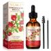 Organic Pomegranate Seed Oil Pure & Natural Pomegranate Seed Oil for Body Face & Skin Cold Pressed Essential Oil for Anti-aging Skin Care Glass Bottle Moisturizer Oil for Body