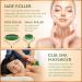 3-in-1 Derma Roller Jade Roller & Gua Sha Set - Safe Microneedling at Home with Titanium & REAL Jade Tools - Buy Online on GoSupps.com