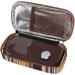 Insulin Cooler Travel Case Canvas PU Insulated Diabetic Bag with Thermometer Portable Medicine Cooling Bag for Insulin Pen and Supplies (Blue)(Coffee) - Buy Online on GoSupps.com