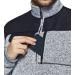 CQR Men's Thermal Fleece Half Zip Pullover - Heather Grey Large - Buy Online on GoSupps.com