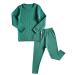 DreamBuy 20 Colours Ribbed Pyjama/Tracksuit/Loungewear Unisex Boys And Girls Pyjamas Baby Clothes Pyjamas For Women And Mens Pyjamas 3-4 Years Forest Green