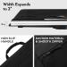 Nicpro 24x36 Black Art Portfolio Bag - Lightweight Canvas Case with Shoulder Strap - Storage for Artwork, Posters, Sketches - 24x36 Inches - Buy Online on GoSupps.com